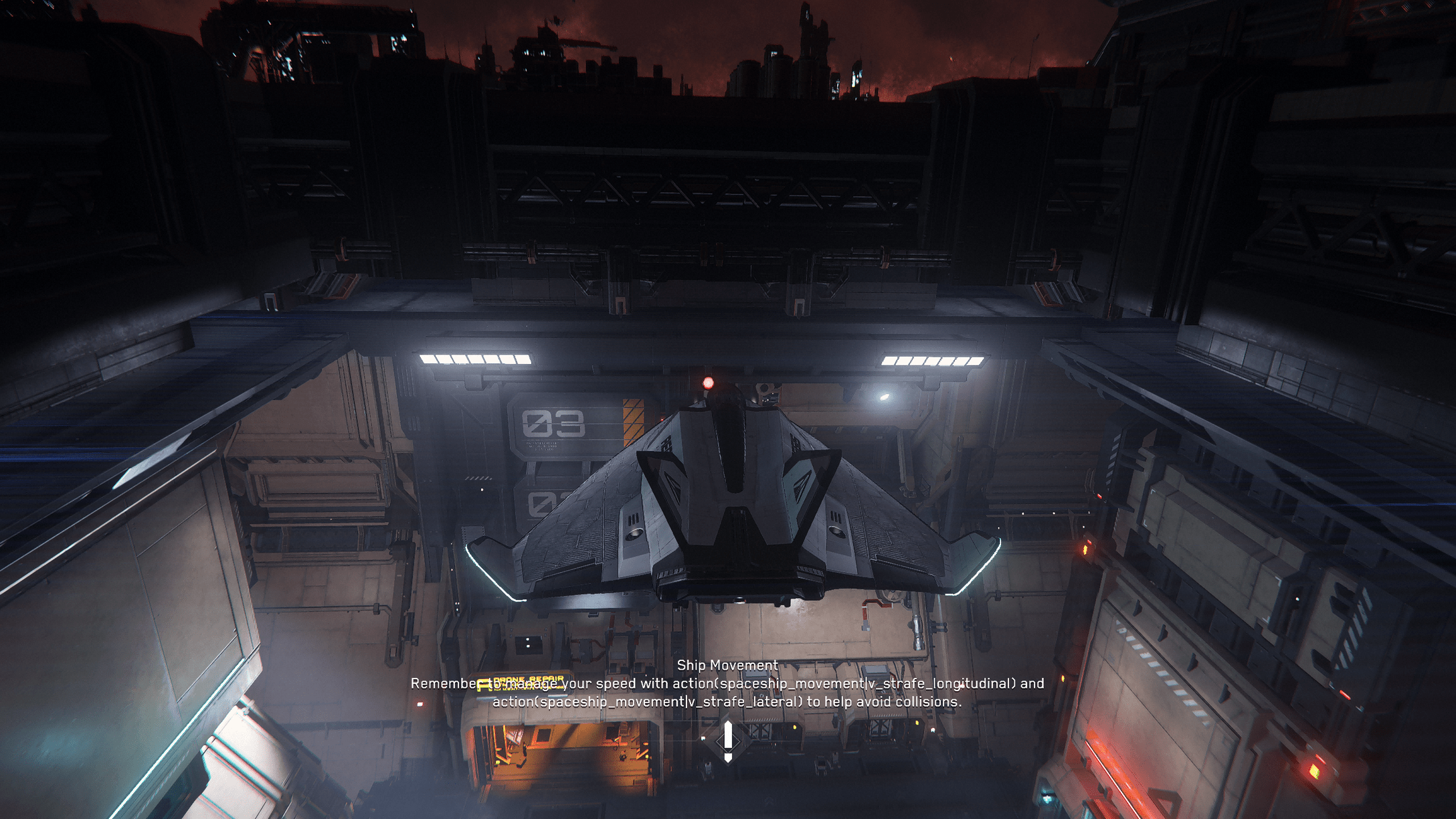 Lorville Teasa Spaceport Landing Example